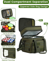 Sac à lunch isotherme personnalisé en aluminium, imperméable, résistant, double couche, personnalisable, boîte à lunch, sac isotherme anti-fuite, pique-nique