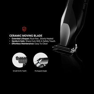 Recortadora de Precisión Profesional Inalámbrica Recargable con Cabezal Desmontable AL-251A, Recortadora de Cabello con Cuchilla en T y Diseño Único - Product Image 2