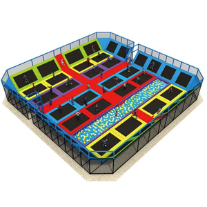 Grand parc de trampolines intérieur commercial avec design 3D professionnel, centre d'aventure géant personnalisé pour centre commercial - Product Image 3