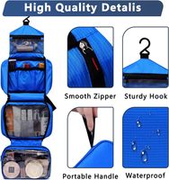 Lager Capacité Pratique Résistant à l'eau Grande trousse de toilette de voyage Sac de rasage Sac de lavage portable pour trousse de maquillage pour crochet de voyage