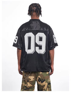 Custom Fashion Mesh Oversized Short Breathable Anti-Bacterial Quick Dry <b>American</b> Football Jersey Silk Screen Printed Retro - Product Image 2