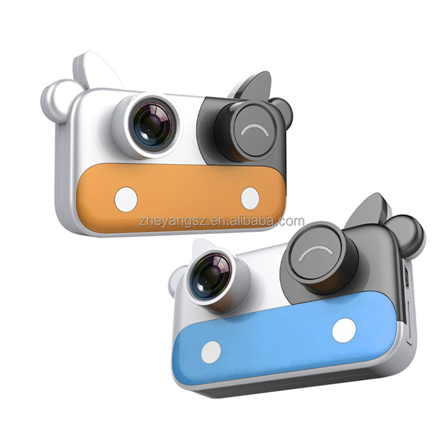 Cartoon Dual Lens 1080P Timing Mini Kids Camera Digital Children Camera