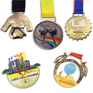 Золотая серебряная медаль-финишер от производителя, марафон, 5 каратэ/10 карате - Product Image 6