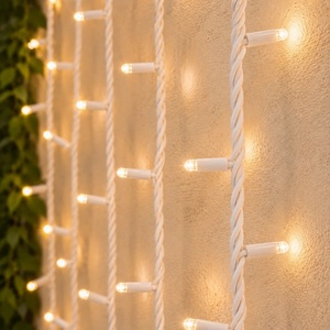 ไฟ LED แบบสายยาว 10 เมตร 100 หลอด LED สีขาว สายสีขาว ปลั๊กแบบ AU ต่อได้ 100 เมตร IP65 สำหรับภายนอกอาคาร เหมาะสำหรับคริสต์มาส งานเทศกาล และการใช้งานเชิงพาณิชย์ - Product Image 3