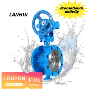 Gang tay Van bướm với con dấu cứng nhiệt độ cao áp lực tuabin mặt bích DN50-DN200 cho nước dầu khí phương tiện truyền thông - Product Image 2