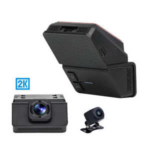Dashcam pour voitures 2k vision nocturne 4G WIFI surveillance de stationnement suivi GPS double voiture DVR vue en direct vue à distance traqueur flux vidéo - Product Image 1