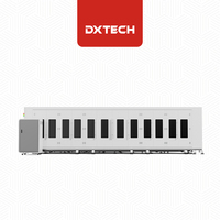 Dxtech Découpeur laser à fibre CNC en métal de 2x4 mètres avec tuyau coupé par machine rotative