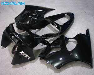 Kit de Carrocería Negro Brillante para <span class=keywords><strong>Kawasaki</strong></span> <span class=keywords><strong>Ninja</strong></span> ZX-6R 1998 1999, Carenado Deportivo para Motocicleta <span class=keywords><strong>ZX6R</strong></span> 98 <span class=keywords><strong>99</strong></span> ZX636, Carenado Personalizado para Moto - Product Image 1