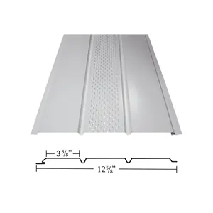 12 inç 16 inç 2 panel katı/havalandırmalı alüminyum soffit