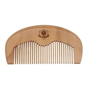QS-mini peine de madera para el cuidado del cabello, personalizado, de calidad natural, venta al por mayor