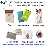 Imprimante UV pour coques de téléphone, mini A5, pour balles de golf, toiles, lunettes, ardoises