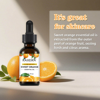 Huile Essentielle d'Orange Douce Pure en Gros, Extrait Naturel Non Dilué de Zeste d'Orange pour l'Aromathérapie et le Massage Corporel