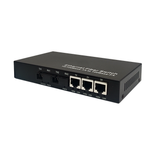 Convertidor de Fibra Óptica OEM y ODM de Fábrica, 2 Puertos de Fibra + 3 Puertos RJ45 SC 10/100M, Transceptor Óptico, Switch Ethernet - Product Image 5