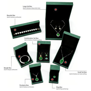 קופסת תכשיטים יוקרתית מוברשת בזווית ישרה, ניתנת להתאמה אישית, לטבעות, שרשראות וצמידים, לחתונה במזרח התיכון, תכשיטי זהב ויהלומים - Product Image 3