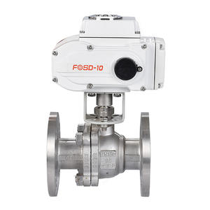 วาล์วบอลแบบหน้าแปลนหมุนได้ 90 องศา ขนาด 4-20mA ผลิตจากสแตนเลส 304/316 สำหรับสื่อที่มีแรงดันสูง เช่น น้ำ - Product Image 1