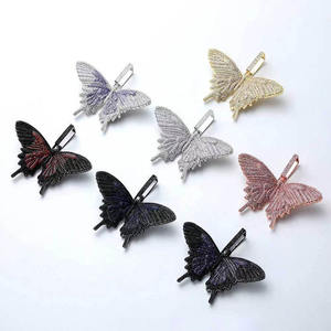 2023ใหม่ฮิปฮอปชุบทองสีเงินจี้ <span class=keywords><strong>Cz</strong></span> จี้สร้อยคอผีเสื้อสำหรับผู้หญิง - Product Image 6