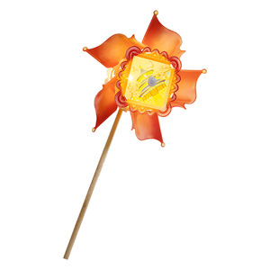 Windmill Lantern Rotating Light Up Flower Shape Battery Powered Chinese New Year Outdoor Handheld Festive Decoration - Product Image 3