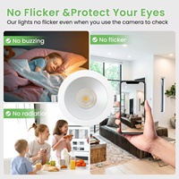 Projecteur de couleur sans scintillement encastré au plafond anti-éblouissement ip20 projecteur dimmable 12w 18w 28w 36w projecteur à diode électroluminescente