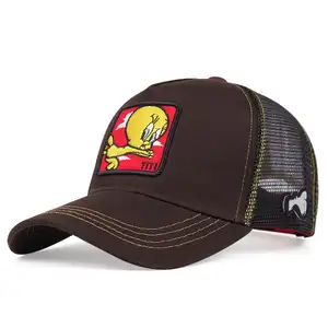 2022 personnalisé brodé Patch Applique camionneur casquettes Animal maille chapeaux 5 panneaux coton casquette de Baseball