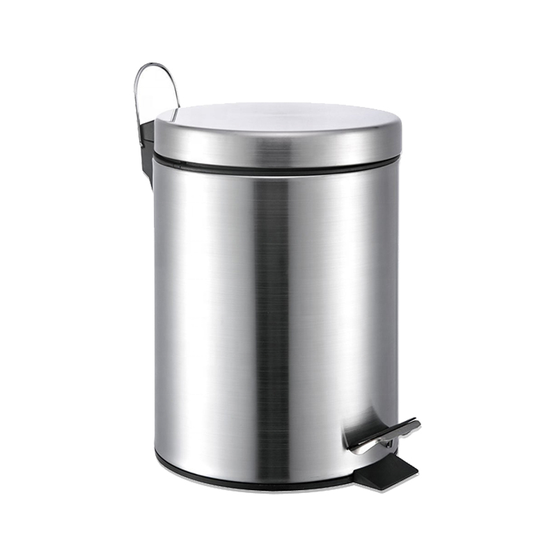 Cubo de basura de Metal para el hogar, papelera con Pedal de acero inoxidable, 3L, 5L, 12L, gran oferta