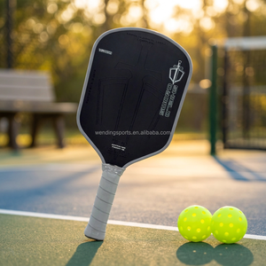 Raquette de pickleball personnalisée Honolulu J2NF 16 mm, noyau en mousse haute densité, fibre de carbone Toray T700, Sword & Shield - Product Image 1