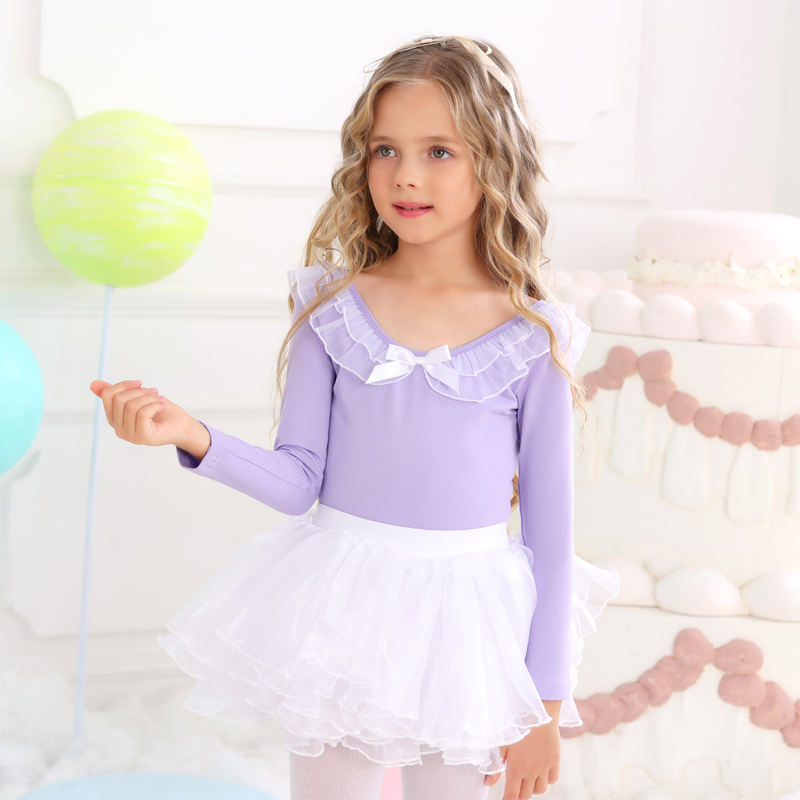 Light purple body dress gauze skirt]