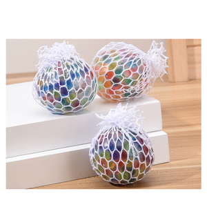 6CM/7CM Tpr Cute Water Beads Stress Relief <b>Squeeze</b> Grape <b>Balls</b> Relieve Pressure Mesh Squishy <b>Balls</b> - Product Image 1