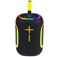 Haut-parleur portable subwoofer haute puissance TWS Stéréo pour haut-parleur 5.4 Entrée USB AUX Double diaphragme Éclairage RGB Étanche IPX6
