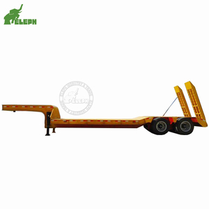 Remolque de plataforma baja de 2 ejes y 13 m, remolque de plataforma baja de 14 metros, semirremolque de plataforma baja en venta - Product Image 5