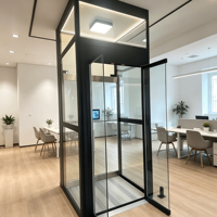 Ascenseurs résidentiels modernes et contemporains pour petites villas, écoénergétiques, gain de place, entraînement AC sans engrenages, 250-410 kg