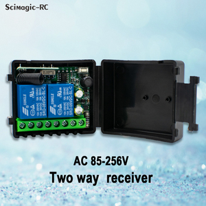 433 MHz Đầu Thu Điều Khiển Từ Xa AC 110V 220V 85-250V Đa Năng 2CH Bộ Điều Khiển mô Đun Cho Nhà Để Xe Cửa Màn Động Cơ Đèn - Product Image 2
