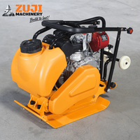 Compacteur de plaques vibrantes pour asphalte ZUJI Honda Lifan à moteur essence 5,5 CV haute efficacité, certifié CE, 75 kg, garantie 1 an