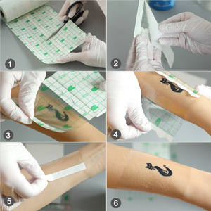 Película Protectora para <span class=keywords><strong>Tatuajes</strong></span>, Cinta Impermeable de Poliuretano, Apósito Curativo, Herramienta para el Cuidado Posterior del Tatuaje a Prueba de Polvo - Product Image 2