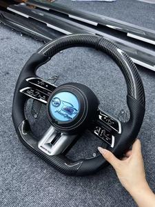 Volante in Fibra di Carbonio Forgiata Personalizzato LHC con Pelle Nappa Traforata per Mercedes-Benz <span class=keywords><strong>W205</strong></span> C63 C180 C117 CLA Upgrade - Product Image 2