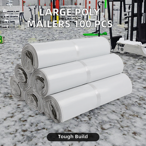 2 mils d'épaisseur, 100 pièces. Enveloppes en polyéthylène - Grands sacs d'expédition imperméables pour petites entreprises, pour vêtements - Product Image 3