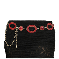 Nouvelle Arrivée Ceinture Chaîne de Taille pour Femme, Chaîne de Corps Décorative, Accessoire de Mode en Métal Électroplaqué avec Strass
