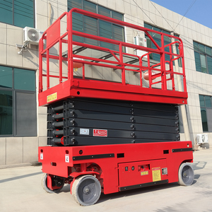 Plataforma Elevadora de Tijera Móvil Hidráulica de 12m/16m con Batería, Elevador de Personal Portátil de 12m - Product Image 3