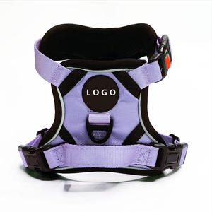 ไม่มีสายจูงสุนัขแบบดึงสะท้อนแสงผ้าออกซ์ฟอร์ด,ไม่มีโช๊คสายรัดลูกสุนัขพร้อมบุนวมนุ่ม - Product Image 1