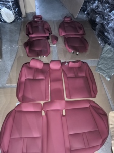 Чехлы для сидений автомобиля из кожи наппа, индивидуальный пошив, для Civic // Ford, совместимые с подушками безопасности, водонепроницаемые, класса люкс, всесезонные - Product Image 5