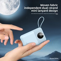 Batería Externa de Plástico con Certificación Nacional 3C, Carga Súper Rápida de 225W, Cable Integrado, 20000 mAh, Batería de Polímero de Litio