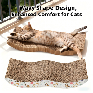Grosir Pola Rajutan Kucing Lucu, Papan Garukan Kucing Desain Tepi Bergelombang, Pencegah Garukan Sofa, Pengiriman Cepat untuk Pesanan Grosir - Product Image 4