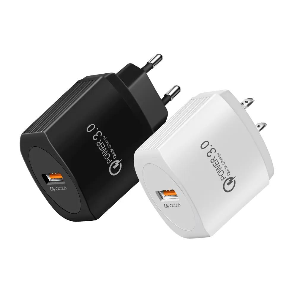 סיטונאי QC3.0 USB מטען מהיר לטלפון נייד מטען מתאמים של האיחוד האירופי ארה""ב