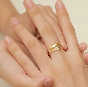 Dylam-Anillo de plata de primera ley y oro de 18 quilates para mujer, sortija ajustable, plata esterlina 925, chapado en oro de 18 quilates - Product Image 6