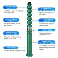 Pompe submersible verticale électrique de haute qualité avec turbine en laiton - Pompe de puits OEM haute pression durable pour une irrigation efficace