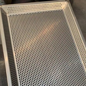 40x60cm <b>Aluminum</b> Perforated <b>Tray</b> <b>Baking</b> Pan Drying Cooling Punching <b>Tray</b> Tool Dish & Pan - Product Image 5