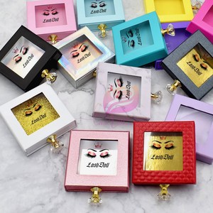 กล่องขนตาปลอมหรูหรา3D กล่องบรรจุภัณฑ์ขนตาปลอมมิงค์แบบติดฉลากได้เอง - Product Image 6