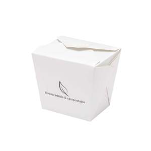 Caja de Alimentos en Cartón y PLA Bio 8,9 cm x 6,8 cm X 10,2 cm 900 ml - Product Image 1