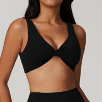 Soutien-gorge de sport de yoga à séchage rapide élastique de haute qualité avec bonnets amovibles Beauty Back Design Soutien-gorge torsadé avant respirant pour le sport