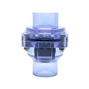 Accesorios de tubería de tubo de plástico transparente de alta presión Válvula de retención de no retorno de <span class=keywords><strong>Pvc</strong></span> unidireccional - Product Image 3