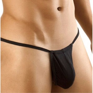 Sous-vêtements sexy pour hommes, string taille basse, respirant, en maille noire, polyester, élasthanne, nylon, été 2022 - Product Image 1